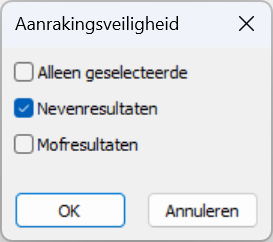aanrakingsveiligheidinstellingen